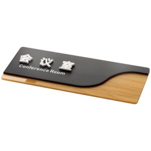 Sinais de porta em acrílico