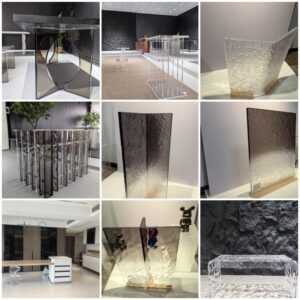 Suporte de canto de mesa em acrílico