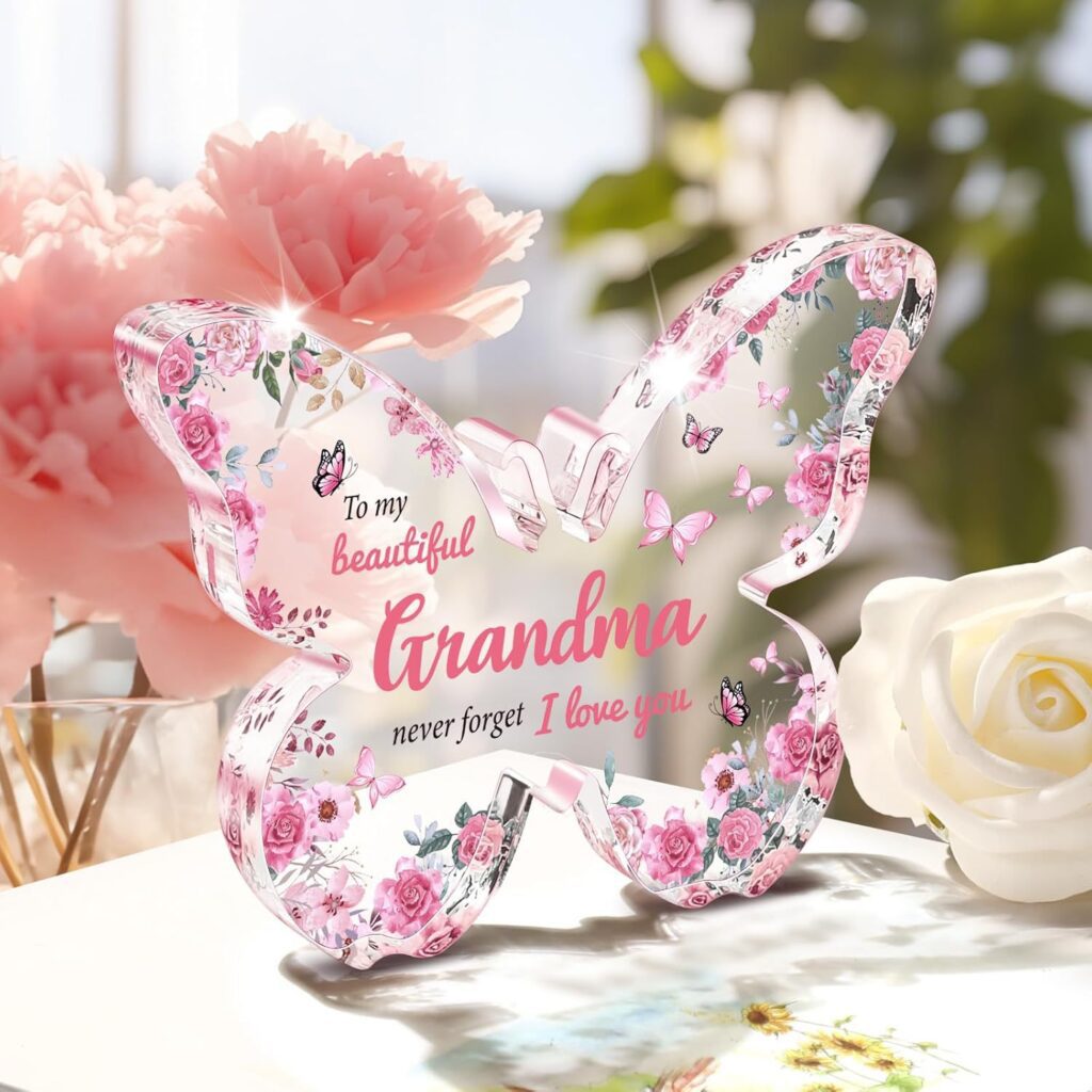 Butterfly-Shaped Acrylic Plaque