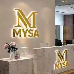 Sinal acrílico personalizado