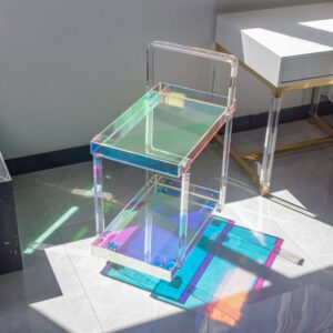 Carrinhos de arrumação em acrílico