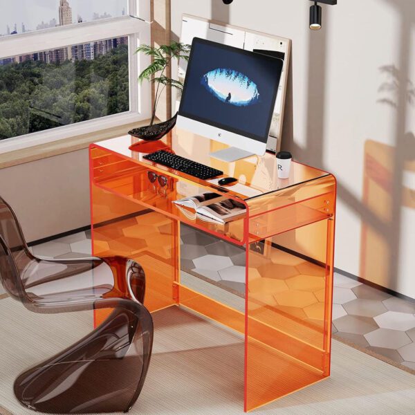 Custom Clear Acrylic Desk