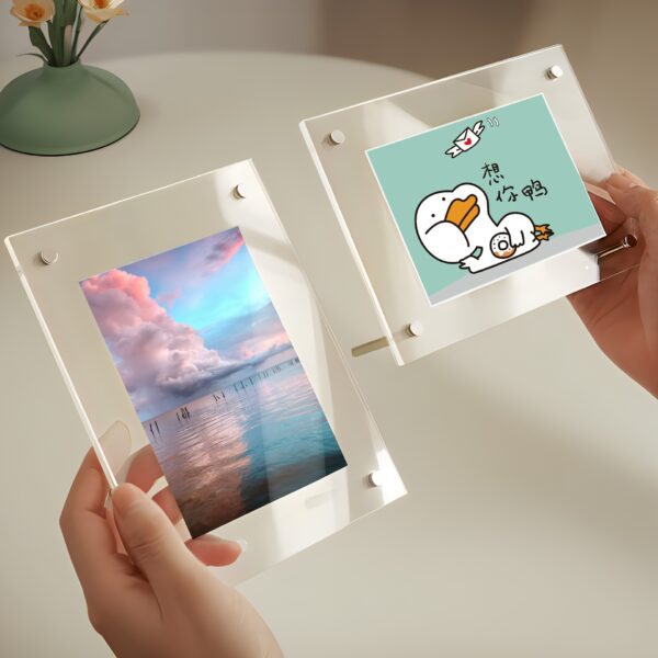 Custom Clear Acrylic Digital Photo Frame