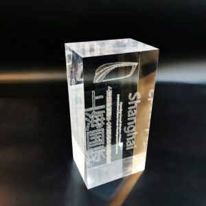 Lembrança transparente personalizada