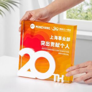 Troféu em acrílico