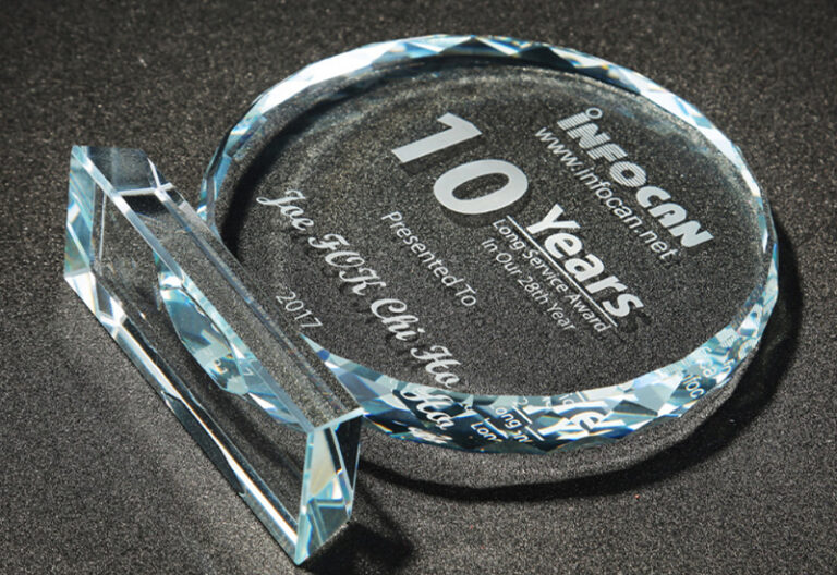 Crystal Trophy Awards Custom