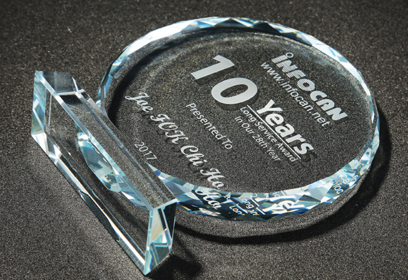 Crystal Trophy Awards Custom