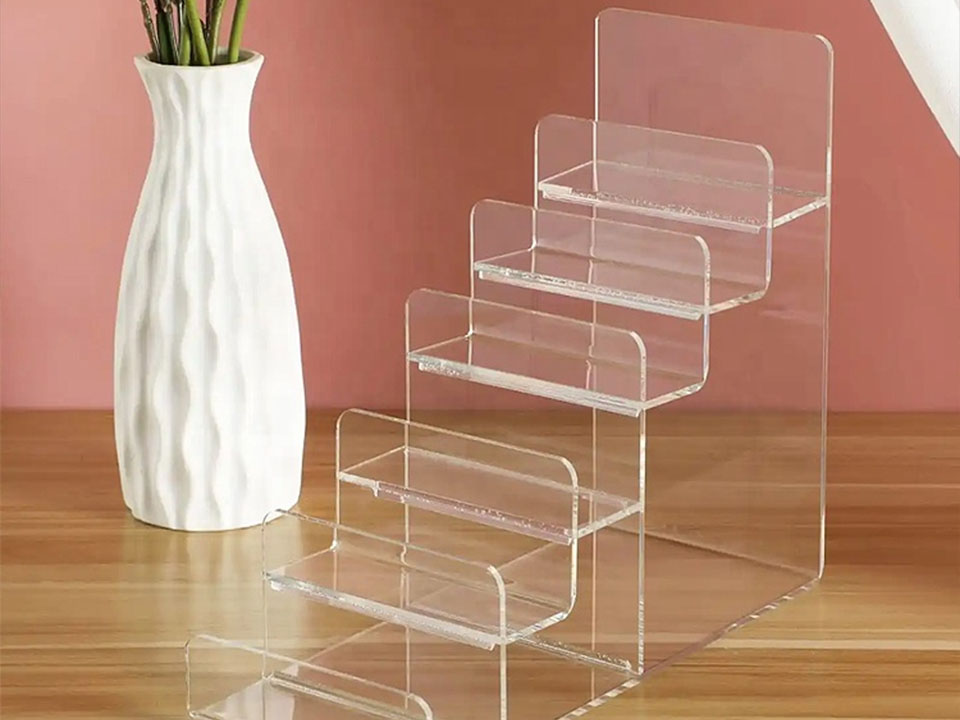 Custom Acrylic Trapezoid Display Stand