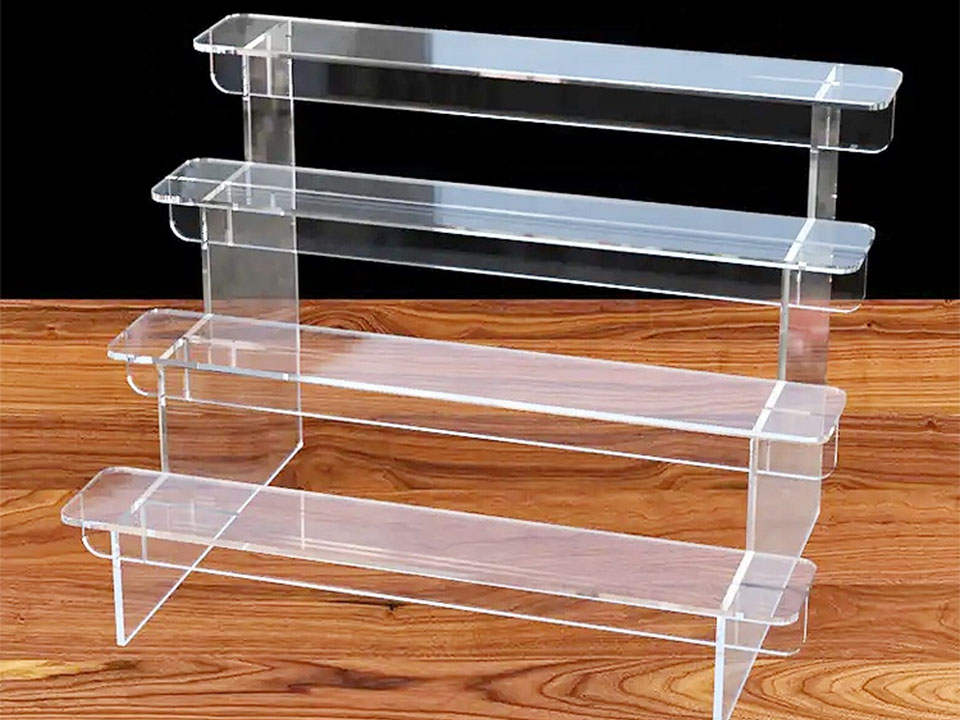 Custom Acrylic Trapezoid Display Stand