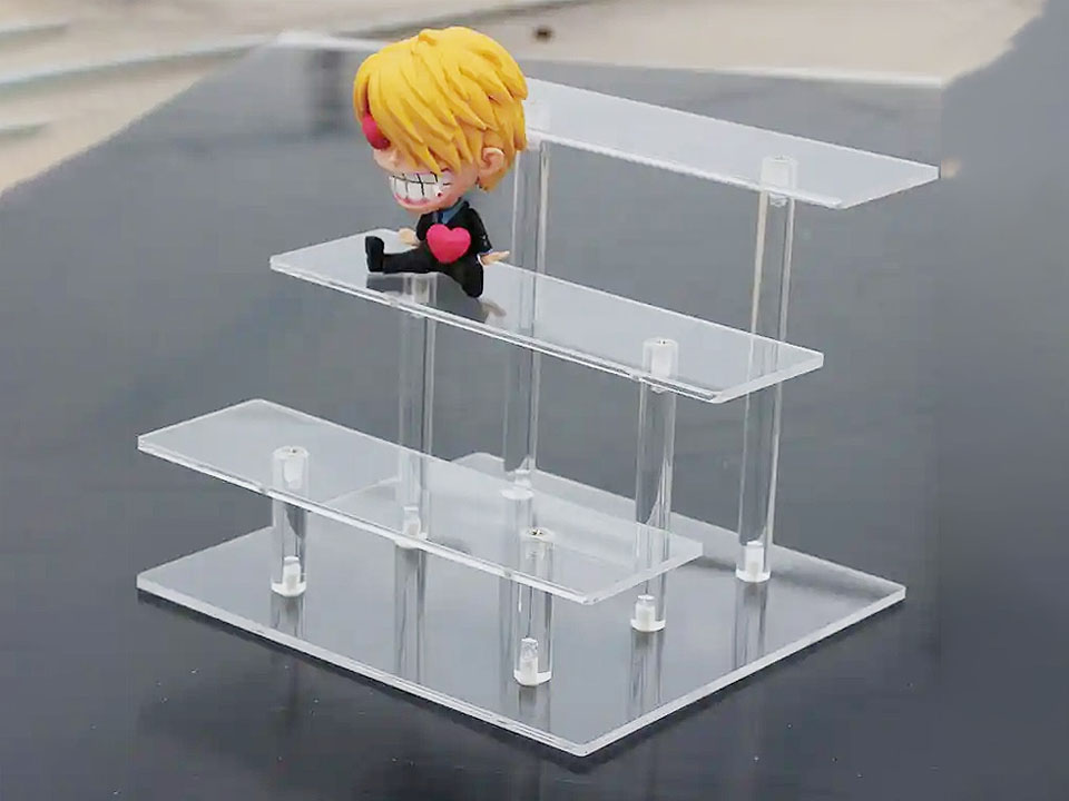 Custom Acrylic Trapezoid Display Stand
