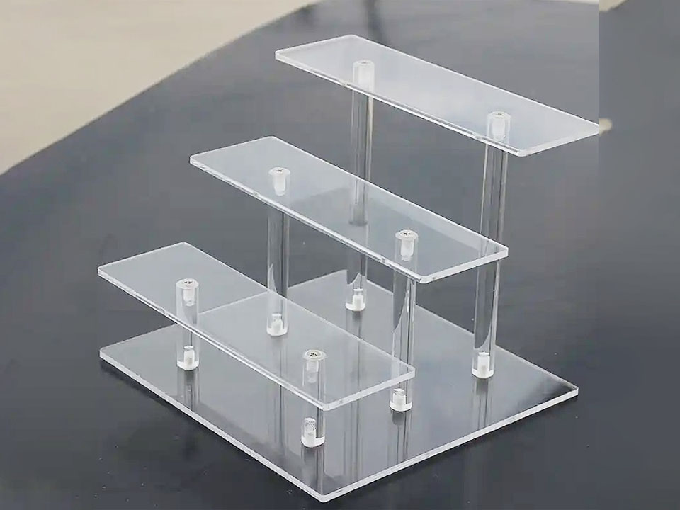 Custom Acrylic Trapezoid Display Stand