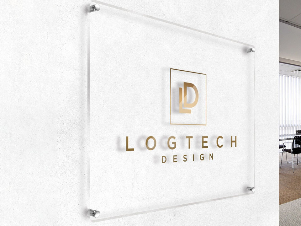 Customized UV Logo Sign Acrylic