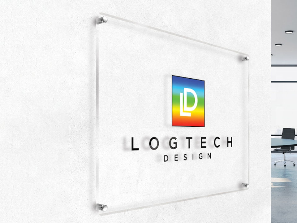 Customized UV Logo Sign Acrylic