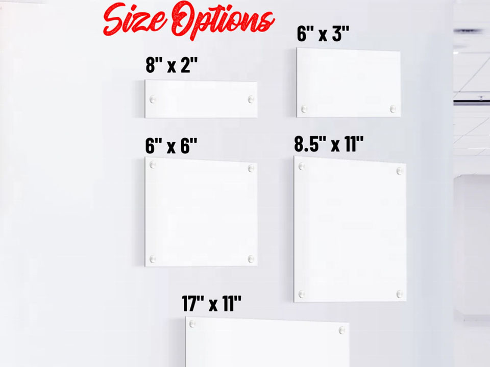 Customized UV Logo Sign Acrylic