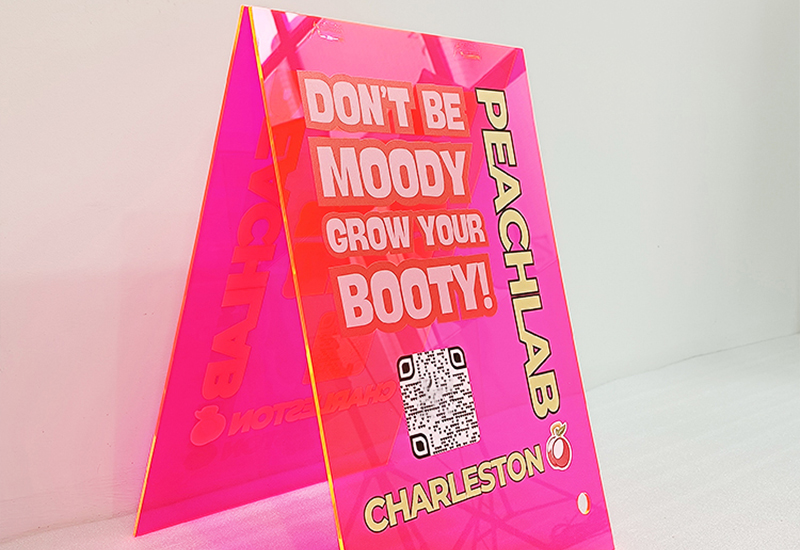 Durable Acrylic Folding Sidewalk Sign