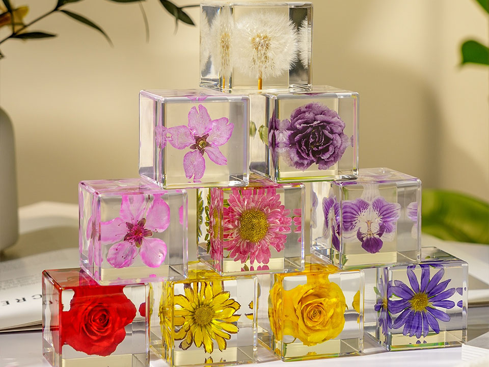 Handmade Acrylic Lucite Cube