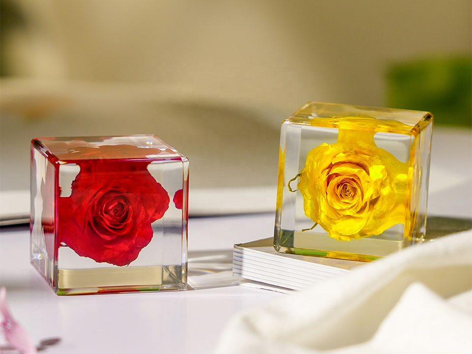 Handmade Acrylic Lucite Cube