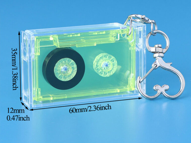 Mini Cassette Custodia Album Portachiavi Musicale