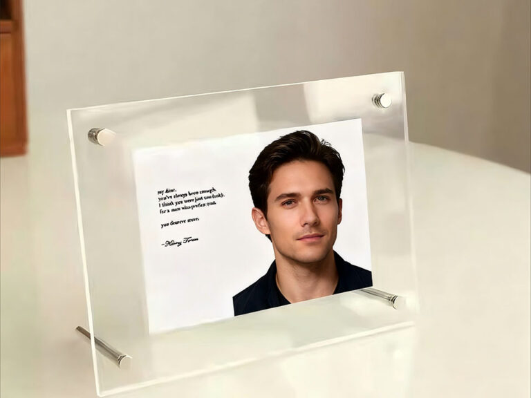 Transparent Acrylic Tabletop Display Board
