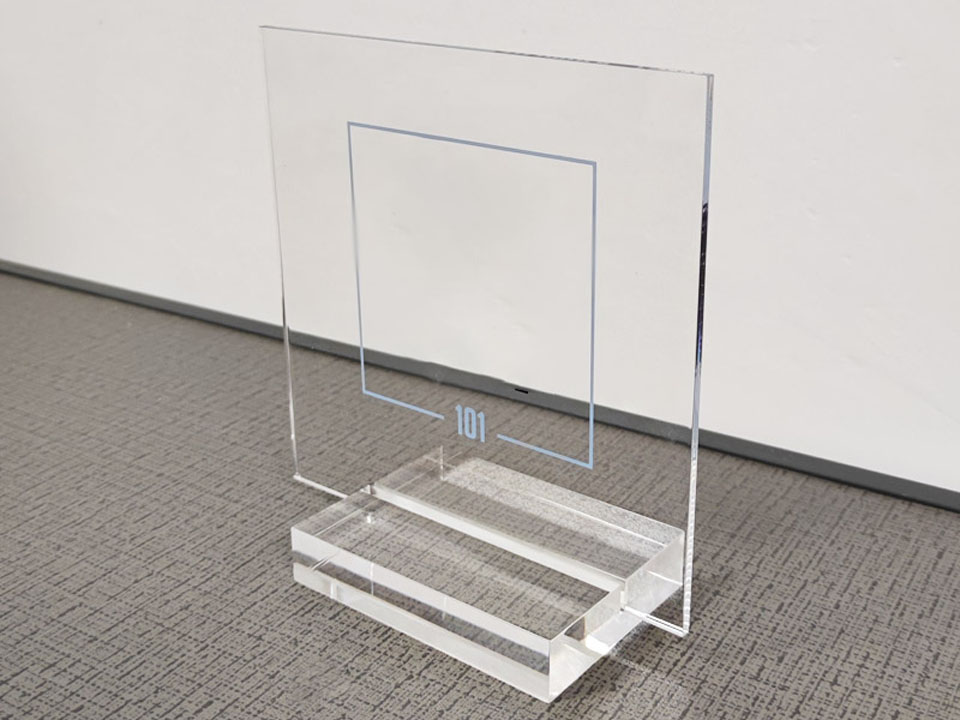 Custom Barcode Acrylic Sign