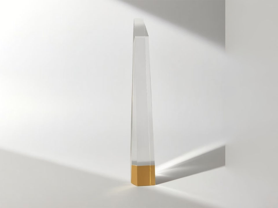 Elegant Acrylic Gold Base